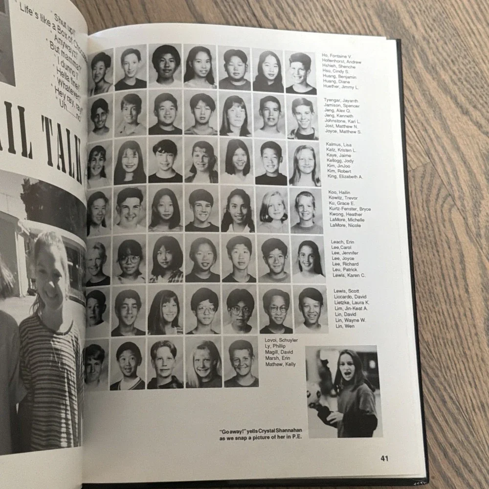 ORIGINAL 1995 REDWOOD MIDDLE SCHOOL YEARBOOK/ANNUAL/JOURNAL/SARATOGA, CALIFORNIA